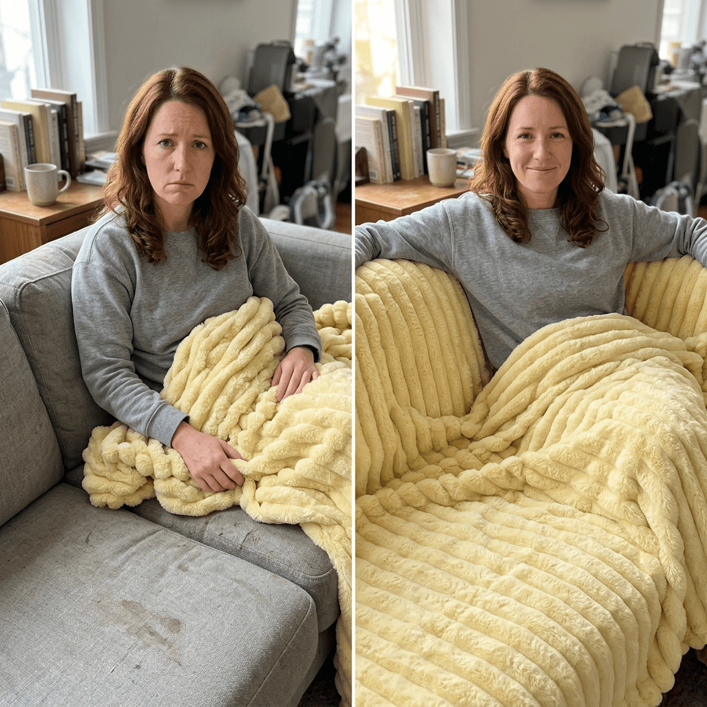 Skjuler du en plettet, slidt sofa? Læg den her over