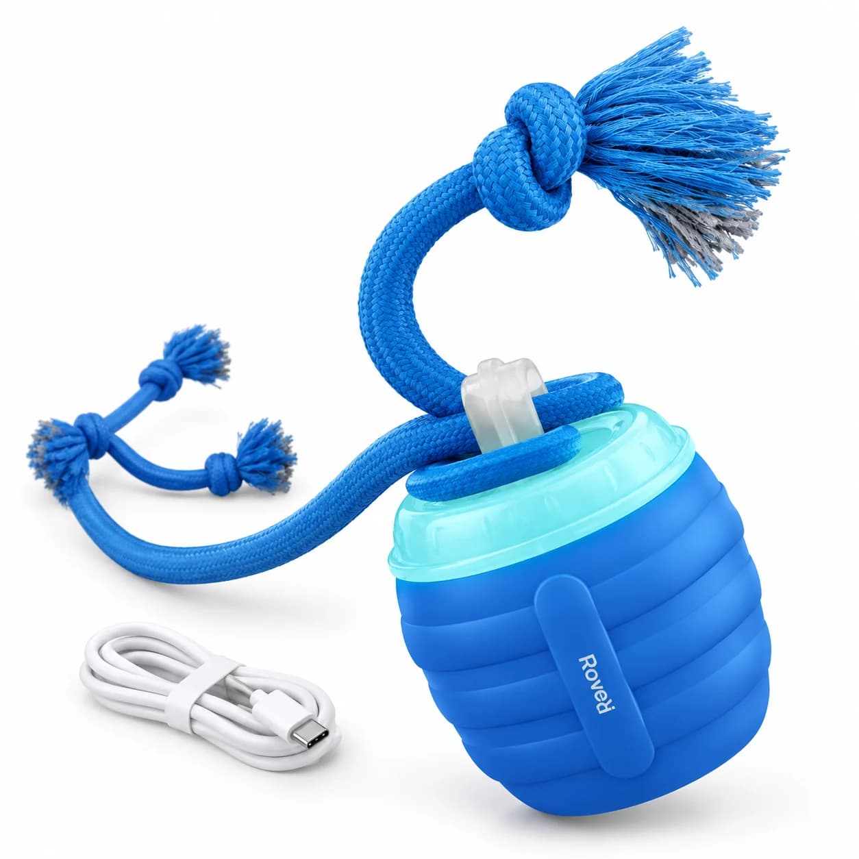 The Tire-Out Tail with its charging cable The Tire-Out Tail with its charging cable