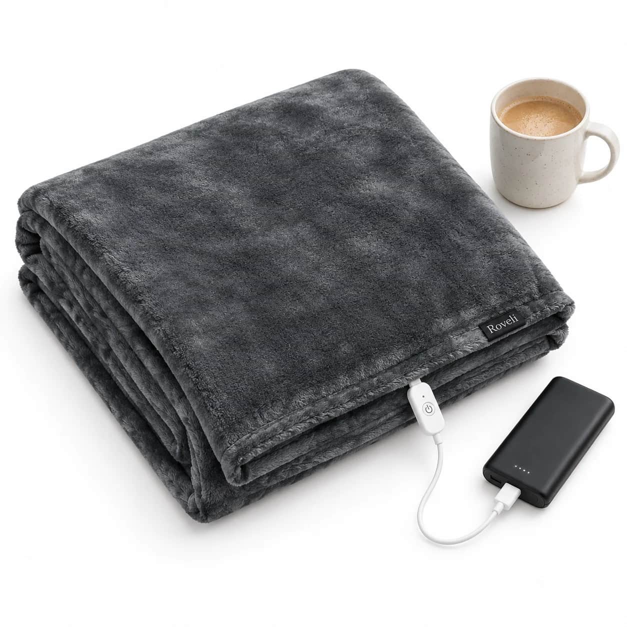 The Glowhearth Heated Shawl Throw