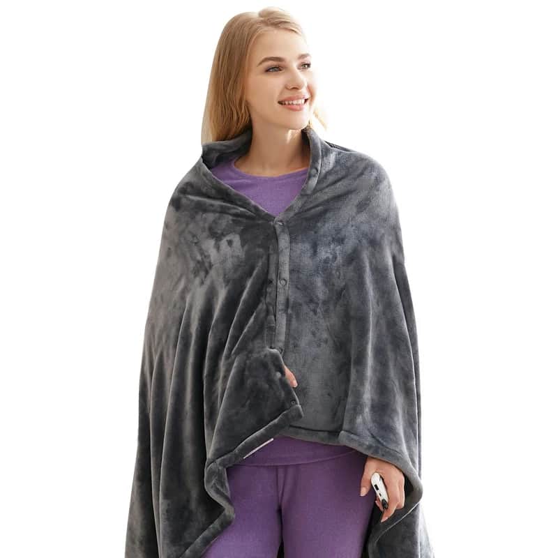 The Glowhearth Heated Shawl Throw
