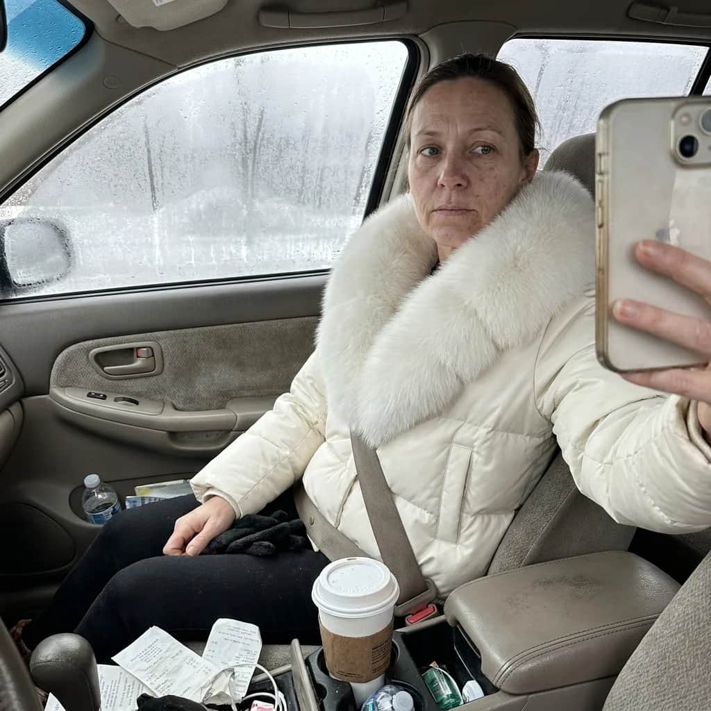 Snowdrift dunjakke med kunstpels